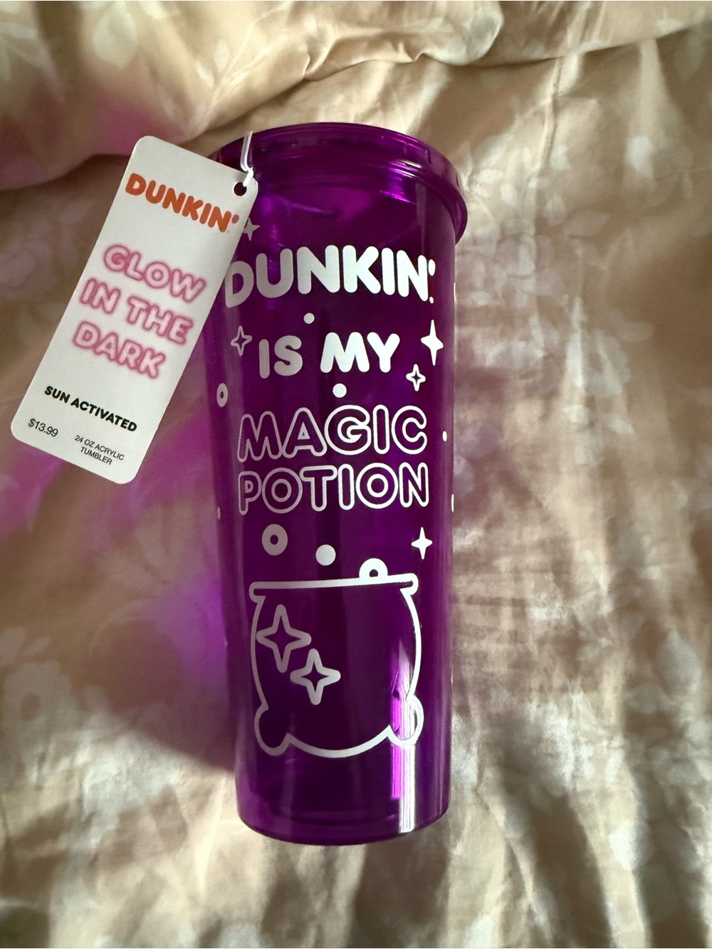 Dunkin' Purple 'Is My Magic Potion' Glow Tumbler